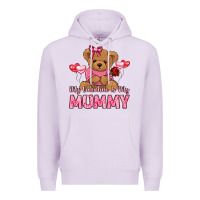 Lilac my valentine is my mummy Premium Hoodie - LillyAllenDesigns