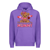 Purple my valentine is my mummy Premium Hoodie - LillyAllenDesigns