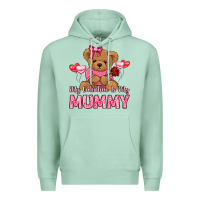 Seafoam my valentine is my mummy Premium Hoodie - LillyAllenDesigns