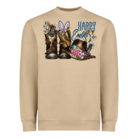 Mushroom Happy Easter Heavyweight Sweatshirt - CowhideDigitalArt