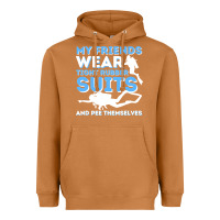 Meerkat My Friends Wear Tight Rubber Suits  Scuba Diving & Diver Heavyweight Hoodie - trangStudio