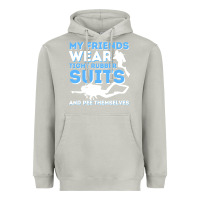 Moon Dust My Friends Wear Tight Rubber Suits  Scuba Diving & Diver Heavyweight Hoodie - trangStudio