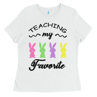 White Teaching My Favorite Bunny Ladies Tee - Bettercallsaul