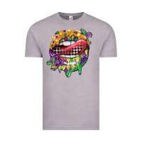 Vintage Zinc mardi gras lips Vintage Tee - CowGirlArtShop