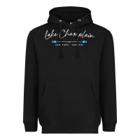 Black Lake Champlain Oars Graphic Heavyweight Hoodie - trangStudio