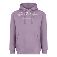 Lavender Lake Champlain Oars Graphic Heavyweight Hoodie - trangStudio