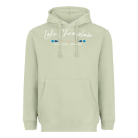 Matcha Lake Champlain Oars Graphic Heavyweight Hoodie - trangStudio