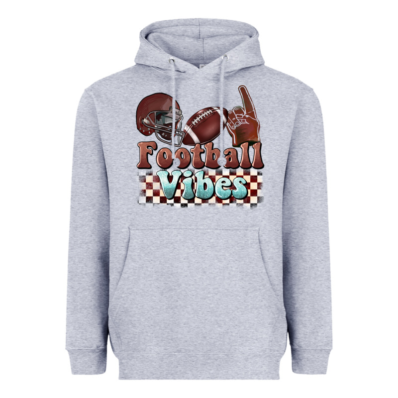 Football Vibes Heavyweight Hoodie by BarkalooDesign | Teevron