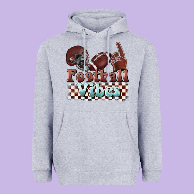Football Vibes Heavyweight Hoodie Designed By Barkaloodesign