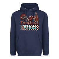 Navy football vibes Heavyweight Hoodie - BarkalooDesign