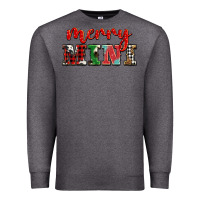 Charcoal Heather christmas merry mini Premium Sweatshirt - BarkalooDesign