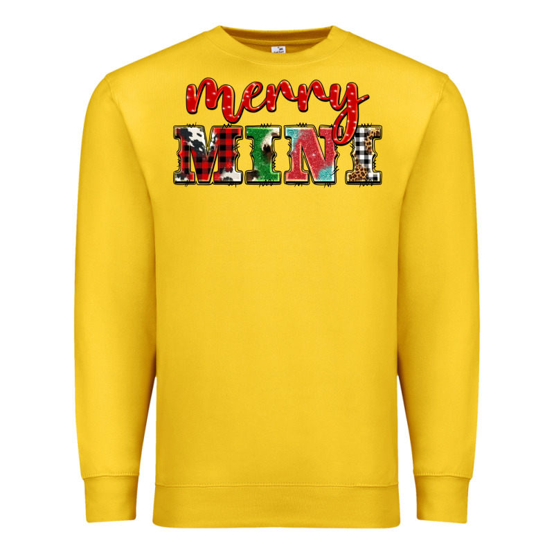 Christmas Merry Mini Premium Sweatshirt by BarkalooDesign | Teevron