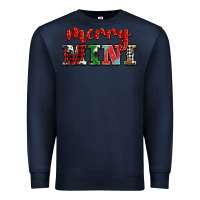 Navy christmas merry mini Premium Sweatshirt - BarkalooDesign