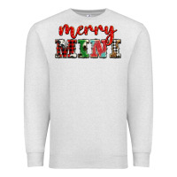 Oatmeal Heather christmas merry mini Premium Sweatshirt - BarkalooDesign