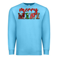 Ocean Blue christmas merry mini Premium Sweatshirt - BarkalooDesign