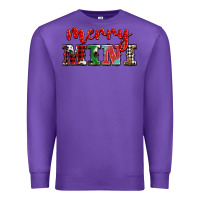 Purple christmas merry mini Premium Sweatshirt - BarkalooDesign