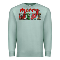 Seafoam christmas merry mini Premium Sweatshirt - BarkalooDesign