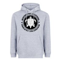 Heather Grey Diving at Monterey Bay, California Heavyweight Hoodie - trangStudio