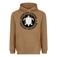 Toasted Coconut Diving at Monterey Bay, California Heavyweight Hoodie - trangStudio