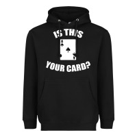 Black Cool Magician Is This Your Card Illusionist Heavyweight Hoodie - trangStudio