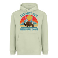 Matcha Do Not Pet The Fluffy Cows Vintage Heavyweight Hoodie - trangStudio
