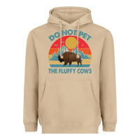 Mushroom Do Not Pet The Fluffy Cows Vintage Heavyweight Hoodie - trangStudio