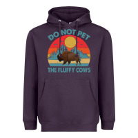 Plum Do Not Pet The Fluffy Cows Vintage Heavyweight Hoodie - trangStudio
