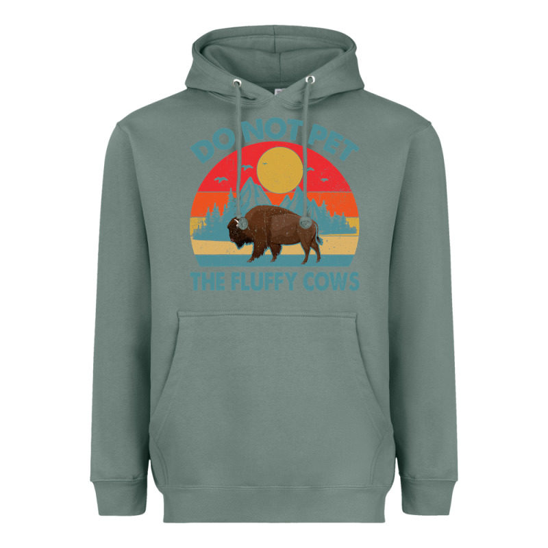 Do Not Pet The Fluffy Cows Vintage Heavyweight Hoodie by trangStudio | Teevron