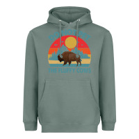 Sage Do Not Pet The Fluffy Cows Vintage Heavyweight Hoodie - trangStudio