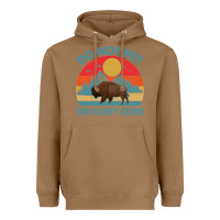 Toasted Coconut Do Not Pet The Fluffy Cows Vintage Heavyweight Hoodie - trangStudio
