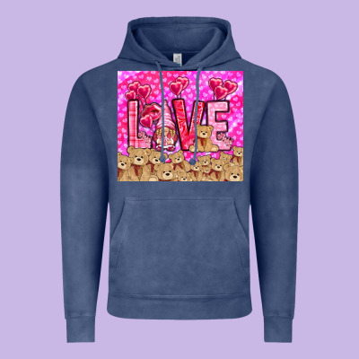 Love Gnome With Bear Tumbler Valentine's Day Vintage Hoodie Designed By Howdyjamesfarm