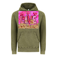 Vintage Olive Love gnome with bear tumbler Valentine's Day Vintage Hoodie - HowdyJamesFarm