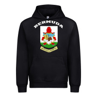 Black Bermuda Coat of Arms Souvenir Gift Flag Bermudian Urban Hoodie - trangStudio