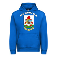Cobalt Bermuda Coat of Arms Souvenir Gift Flag Bermudian Urban Hoodie - trangStudio