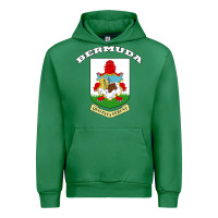 Emerald Bermuda Coat of Arms Souvenir Gift Flag Bermudian Urban Hoodie - trangStudio