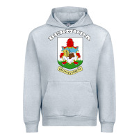 Heather Grey Bermuda Coat of Arms Souvenir Gift Flag Bermudian Urban Hoodie - trangStudio