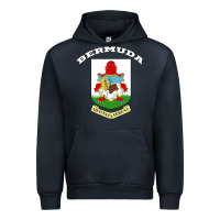 Navy Bermuda Coat of Arms Souvenir Gift Flag Bermudian Urban Hoodie - trangStudio