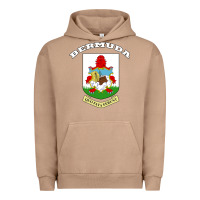 Pigment Burro Bermuda Coat of Arms Souvenir Gift Flag Bermudian Urban Hoodie - trangStudio