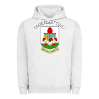 Pigment Lunar Rock Bermuda Coat of Arms Souvenir Gift Flag Bermudian Urban Hoodie - trangStudio