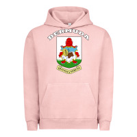 Pigment Salmon Bermuda Coat of Arms Souvenir Gift Flag Bermudian Urban Hoodie - trangStudio