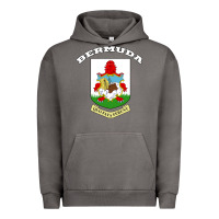 Pigment Tornado Bermuda Coat of Arms Souvenir Gift Flag Bermudian Urban Hoodie - trangStudio