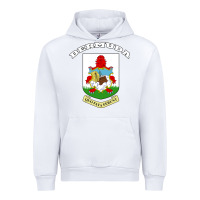 White Bermuda Coat of Arms Souvenir Gift Flag Bermudian Urban Hoodie - trangStudio