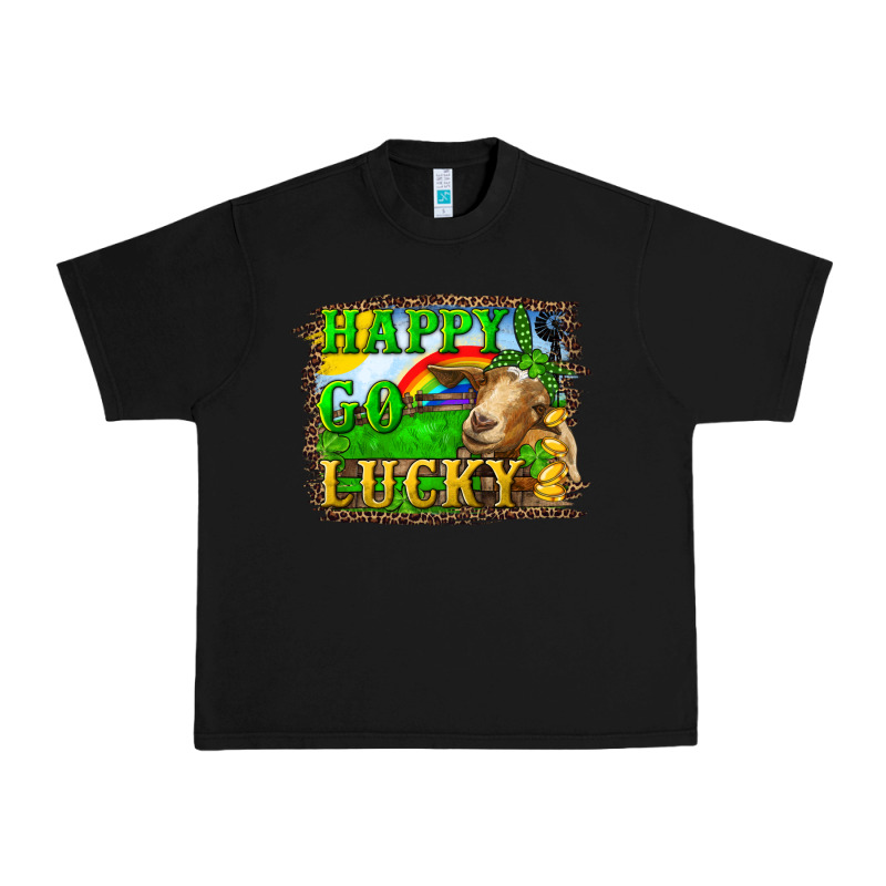 Happy Go Lucky Goat Urban Heavy Tee by RanaPortraitStore | Teevron