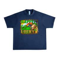 Navy happy go lucky goat Urban Heavy Tee - RanaPortraitStore