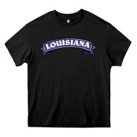 Black louisiana Heavy Core Tee - BarkalooDesign