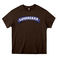 Chocolate Brown louisiana Heavy Core Tee - BarkalooDesign