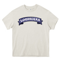 Cream louisiana Heavy Core Tee - BarkalooDesign