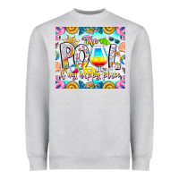 Heather Grey The Pool Is My Happy Place Heavyweight Sweatshirt - CowhideDigitalArt
