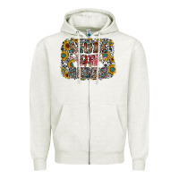 Oatmeal Heather mom of girls Zipper Hoodie - RacoonDesign