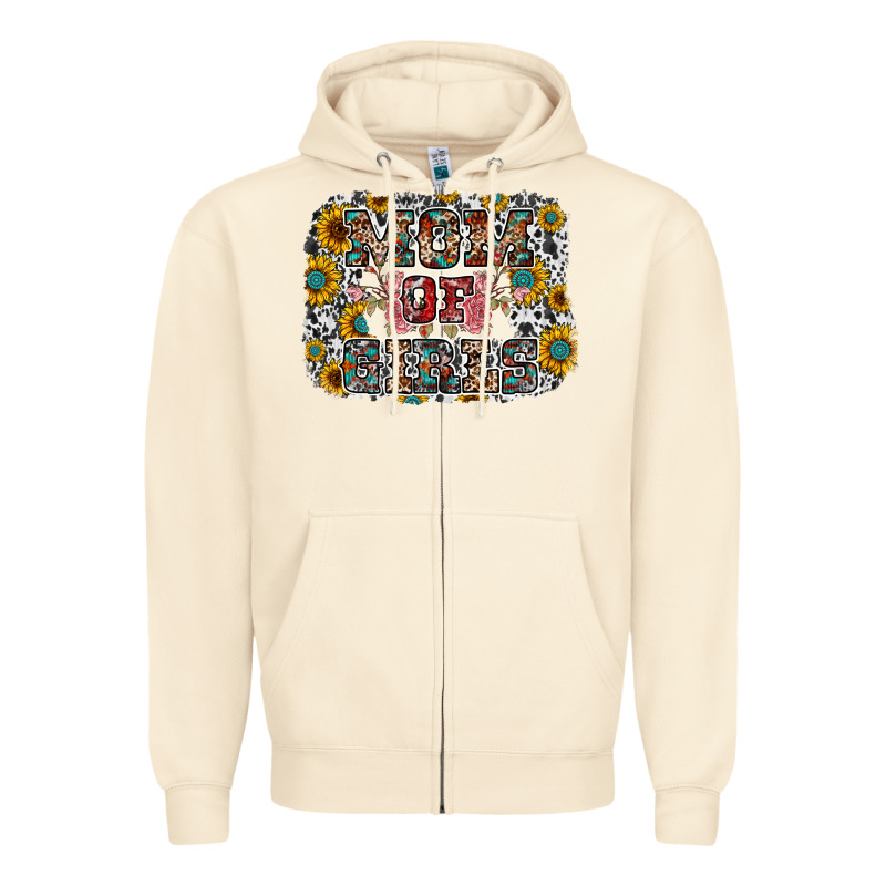 Mom Of Girls Zipper Hoodie by RacoonDesign | Teevron